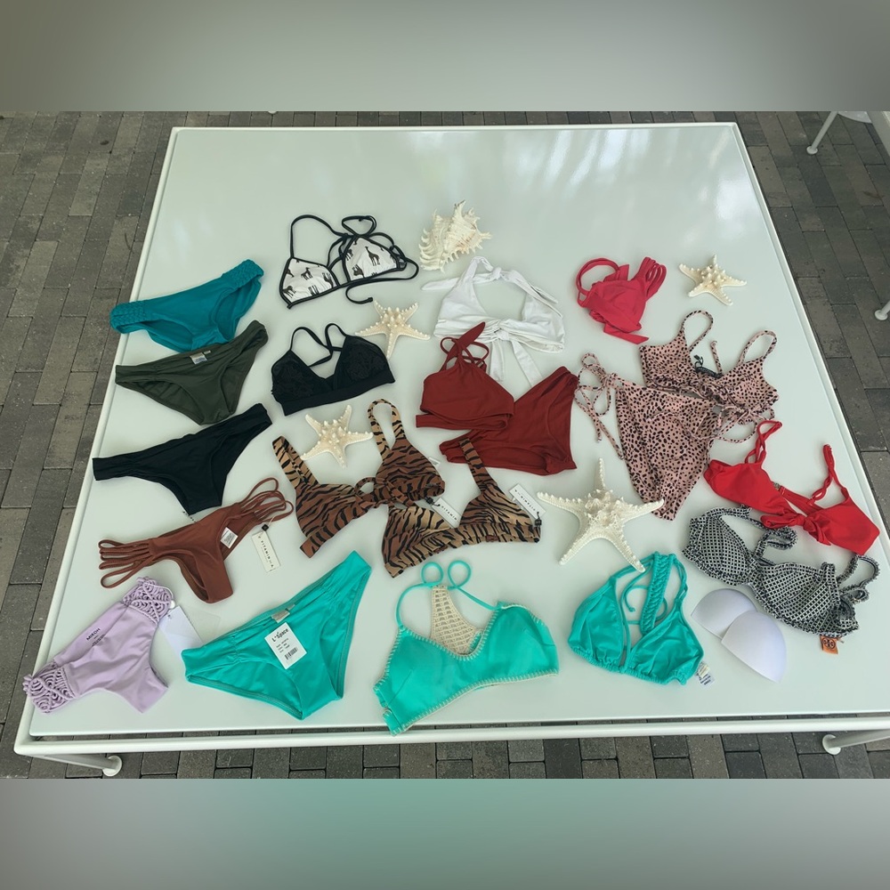 ⚡️Clearance Bikini Bundle - 20 Piece mixed tops & bottoms